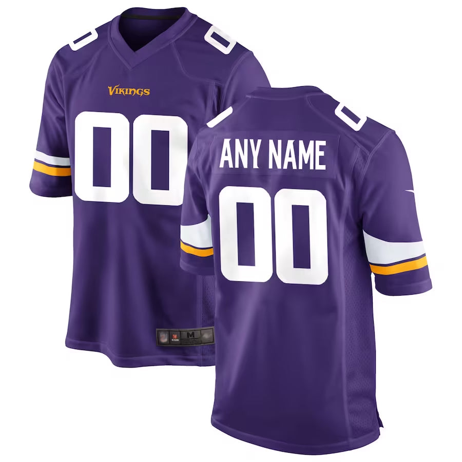 Qdoa Custom MN.Vikings Game Home Stitched Jerseys