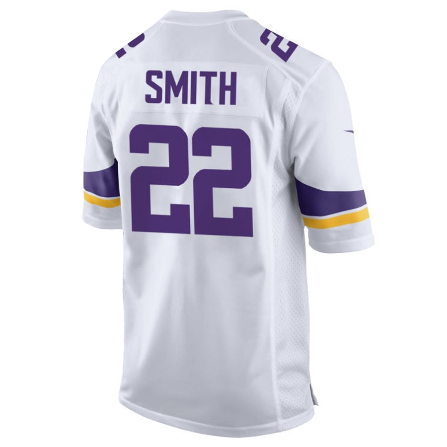Qdoa MN.Vikings #22 Harrison Smith Player White Home Game Stitched Jerseys