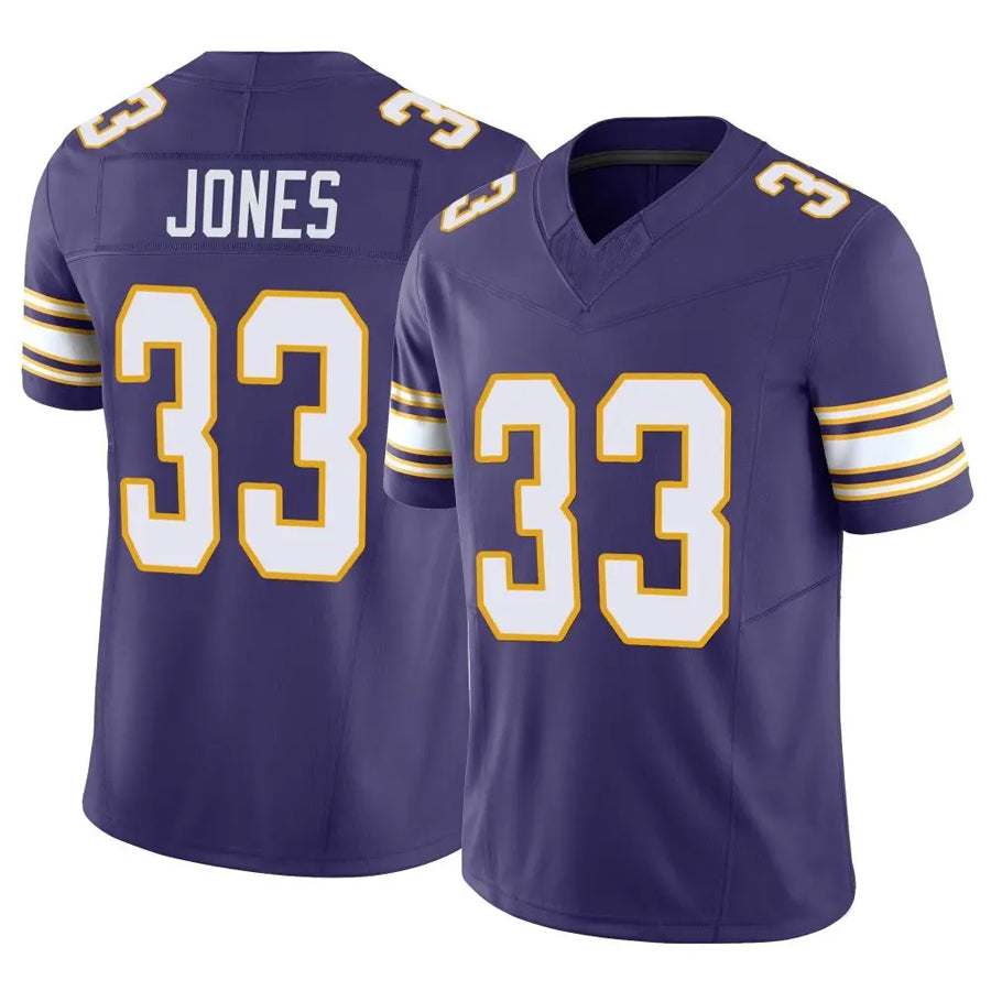 Qdoa MN.Vikings #33 Aaron Jones Player Purple Classic Vapor F.U.S.E. Limited Stitched Jerseys