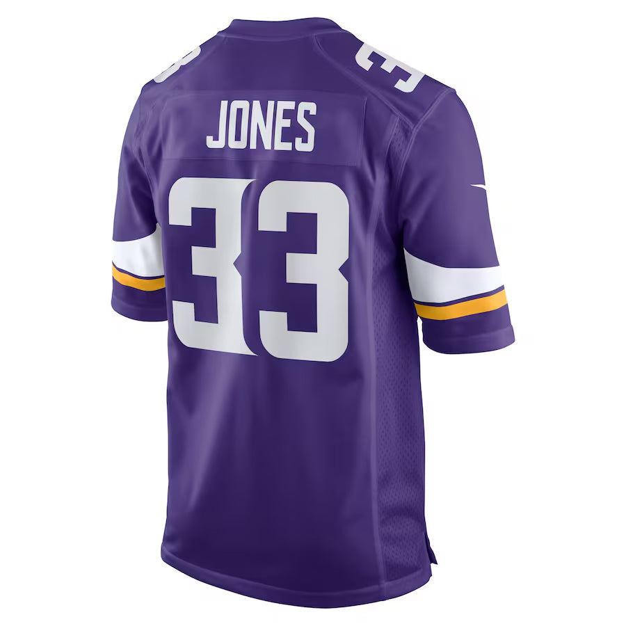 Qdoa MN.Vikings #33 Aaron Jones Player Purple Home Game Stitched Jerseys