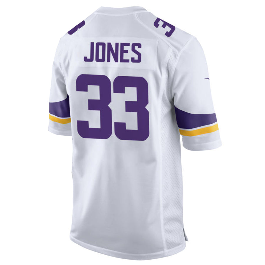 Qdoa MN.Vikings #33 Aaron Jones Player White Home Game Stitched Jerseys