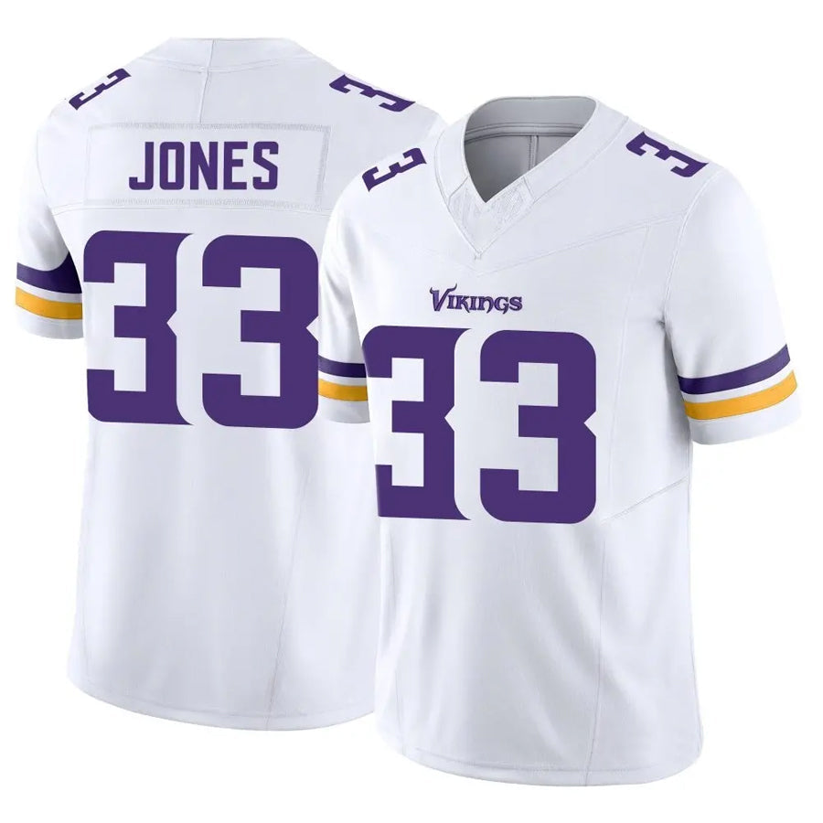 Qdoa MN.Vikings #33 Aaron Jones Player White Vapor F.U.S.E. Limited Stitched Jerseys
