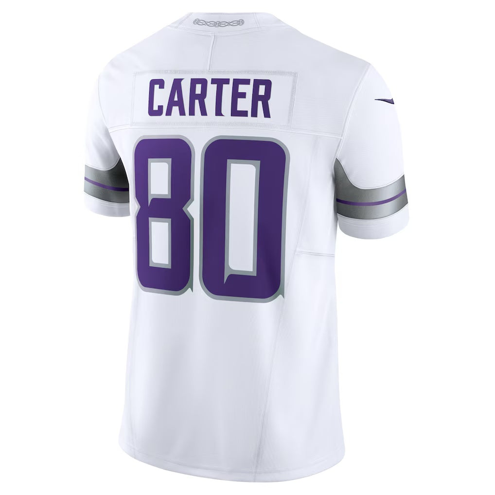 Qdoa MN.Vikings #80 Cris Carter White Alternate Vapor F.U.S.E. Retired Player Limited Stitched Jerseys
