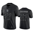 Qdoa MN.Vikings #87 T.J. Hockenson Player Black REFLECTIVE Limited Stitched Jerseys