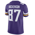Qdoa MN.Vikings #87 T.J. Hockenson Player Purple Vapor F.U.S.E. Limited Stitched Jerseys