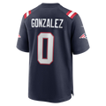 Qdoa NE.Patriots #0 Christian Gonzalez Navy Team Game Stitched Jerseys