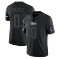 Qdoa NE.Patriots #0 Christian Gonzalez Player Black Impact LImited Home Game Stitched Jerseys
