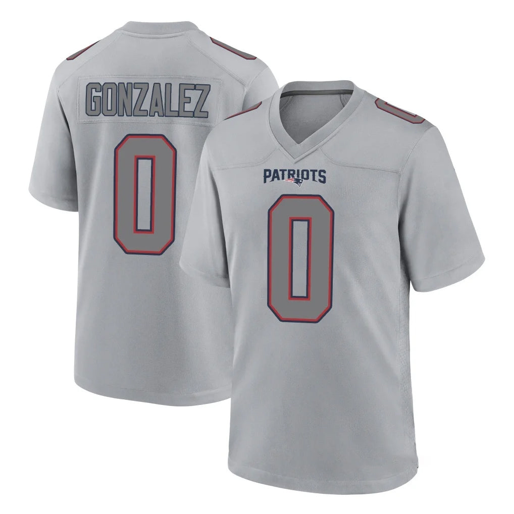 Qdoa NE.Patriots #0 Christian Gonzalez Player Gray Fashion Limited Home Game Stitched Jerseys