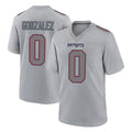 Qdoa NE.Patriots #0 Christian Gonzalez Player Gray Fashion Limited Home Game Stitched Jerseys