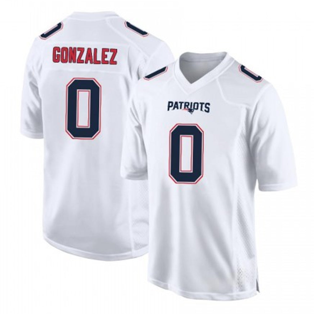 Qdoa NE.Patriots #0 Christian Gonzalez Player White Fashion Limited Home Game Stitched Jerseys