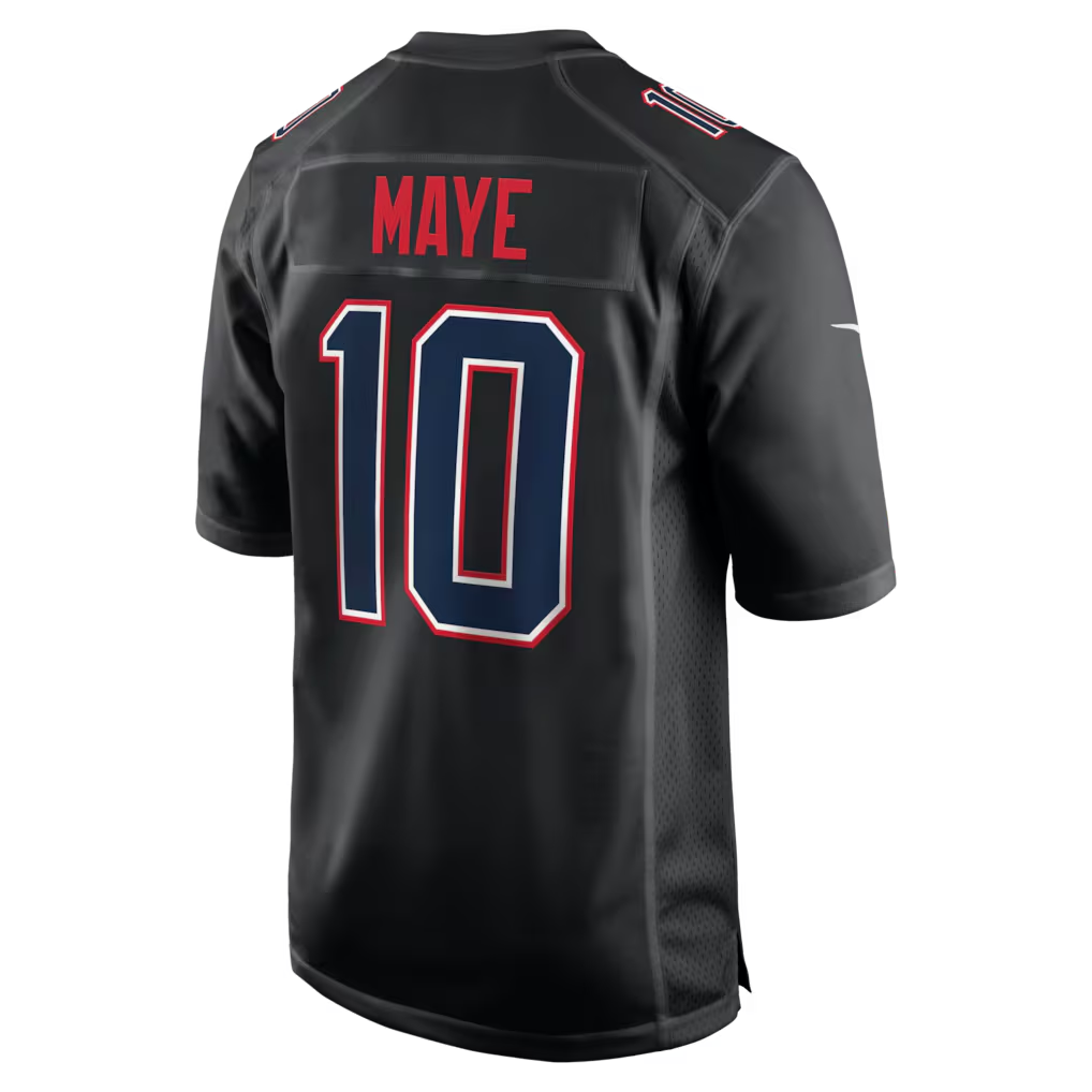 Qdoa NE.Patriots #10 Drake Maye Carbon Black Fashion Game Stitched Jerseys