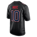 Qdoa NE.Patriots #10 Drake Maye Carbon Black Fashion Game Stitched Jerseys