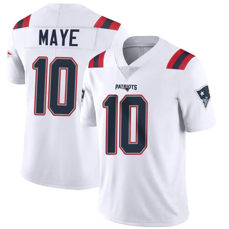 Qdoa NE.Patriots #10 Drake Maye Player White Vapor Limited Stitched Jerseys