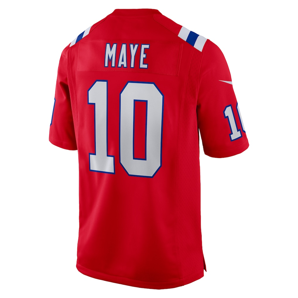 Qdoa NE.Patriots #10 Drake Maye Red Player Game Stitched Jerseys