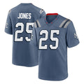 Qdoa NE.Patriots #25 Marcus Jones Player Blue Rivalries Collection Home Game Stitched Jerseys