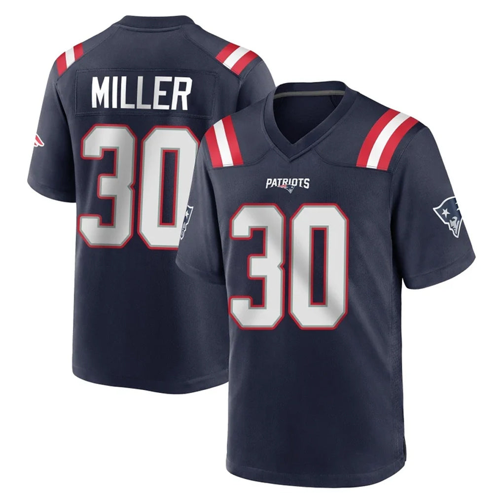 Qdoa NE.Patriots #30 Jam Miller Player Navy Home Game Stitched Jerseys
