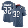 Qdoa NE.Patriots #32 TreVeyon Henderson Player Blue Limited Rivalries Collection Home Game Stitched Jerseys
