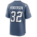 Qdoa NE.Patriots #32 TreVeyon Henderson Player Storm Blue Rivalries Collection Game Stitched Jerseys