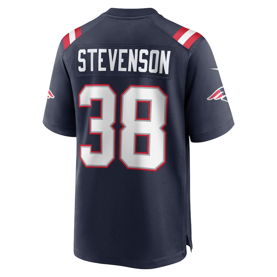 Qdoa NE.Patriots #38 Rhamondre Stevenson Player Navy Home Game Stitched Jerseys