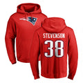 Qdoa NE.Patriots #38 Rhamondre Stevenson Player Red LOGO Pullover Hoodies Home Game Stitched Jerseys