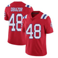 Qdoa NE.Patriots #48 Namdi Obiazor Player Red Vapor Untouchable Home Game Stitched Jerseys