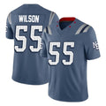 Qdoa NE.Patriots #55 Jared Wilson Player Blue Limited Rivalries Collection Home Game Stitched Jerseys
