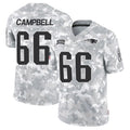 Qdoa NE.Patriots #66 Will Campbell Player Arctic Camo Salute to Service Limited Stitched Jerseys
