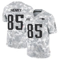 Qdoa NE.Patriots #85 Hunter Henry Player Arctic Camo Salute to Service Limited Stitched Jerseys