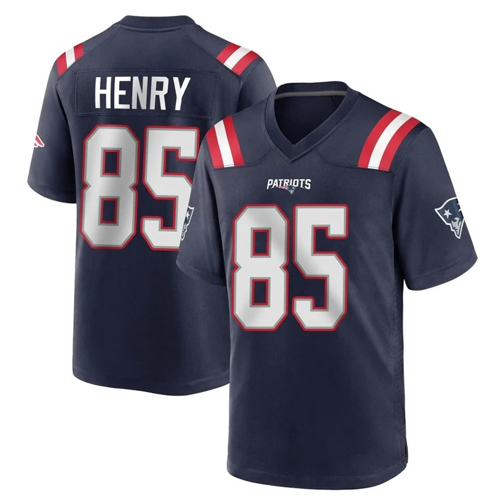 Qdoa NE.Patriots #85 Hunter Henry Player Navy Home Game Stitched Jerseys