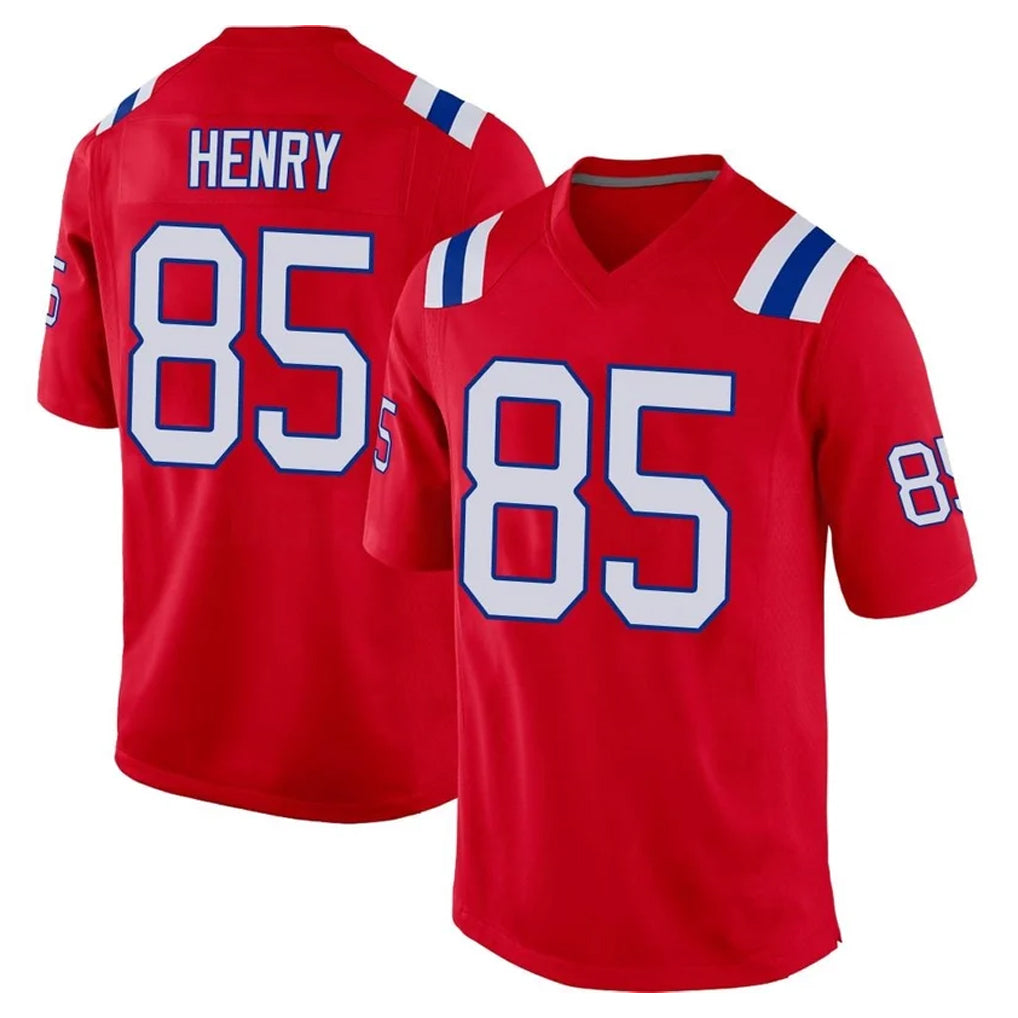 Qdoa NE.Patriots #85 Hunter Henry Player Red Home Game Stitched Jerseys