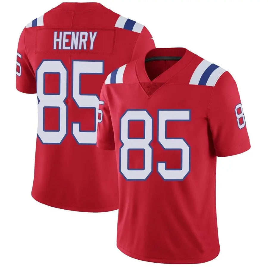 Qdoa NE.Patriots #85 Hunter Henry Player Red Vapor Limited Stitched Jerseys