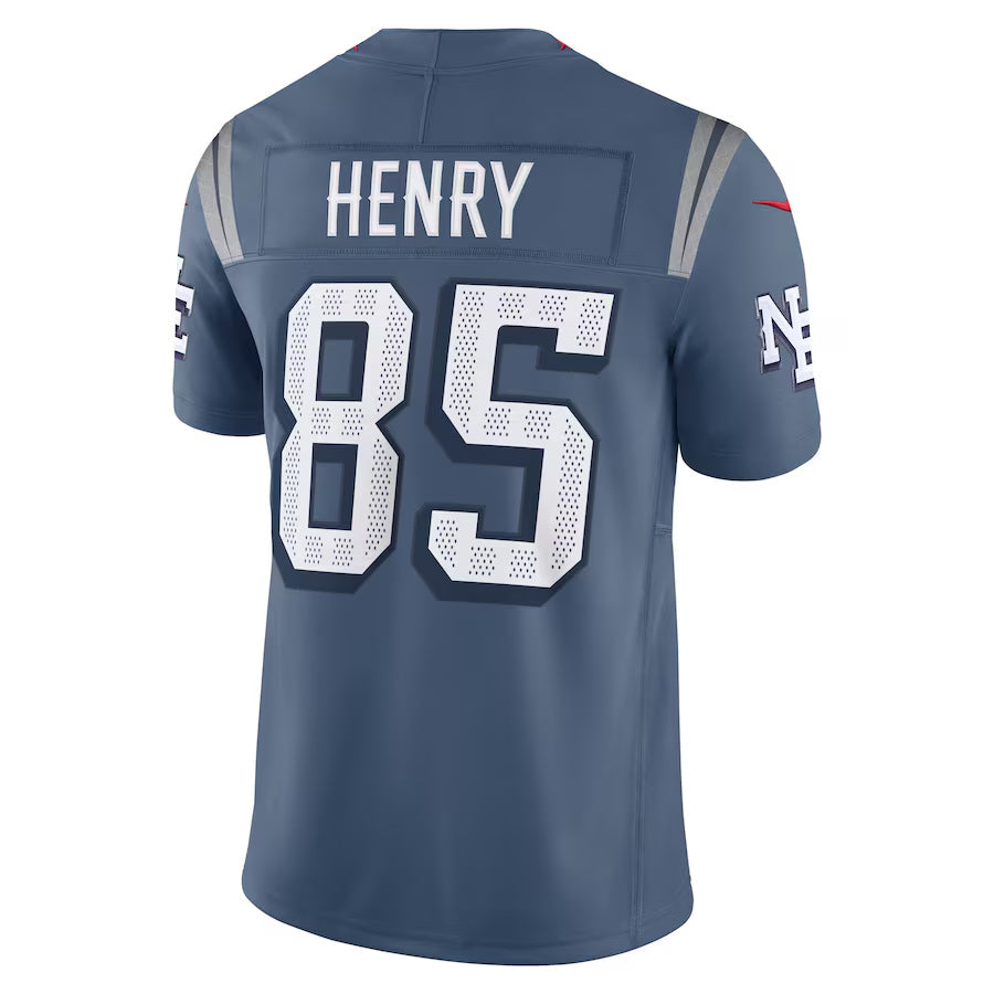 Qdoa NE.Patriots #85 Hunter Henry Player Storm Blue Rivalries Collection Limited Stitched Jerseys