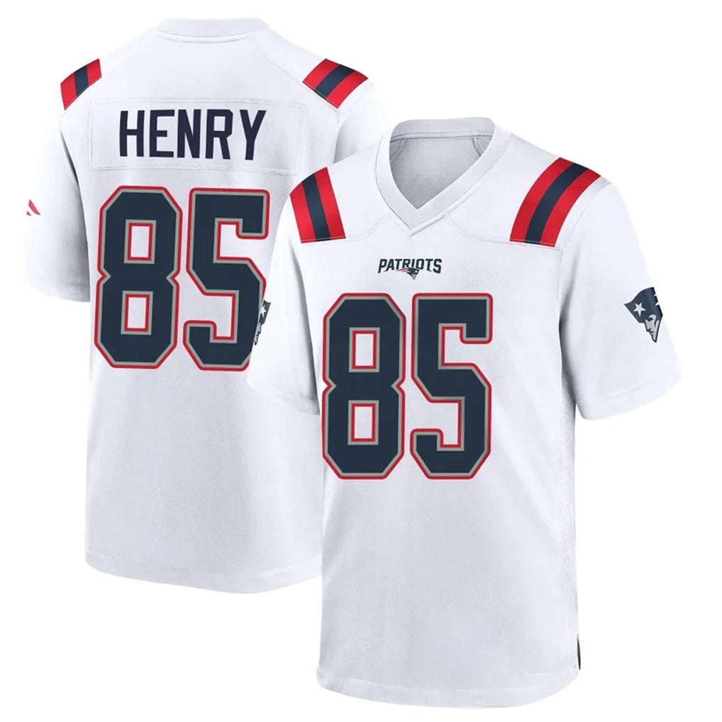 Qdoa NE.Patriots #85 Hunter Henry Player White Home Game Stitched Jerseys