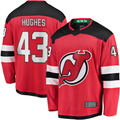 Qdoa N.Jersey Devils #43 Luke Hughes Red Home Breakaway Player Jerseys