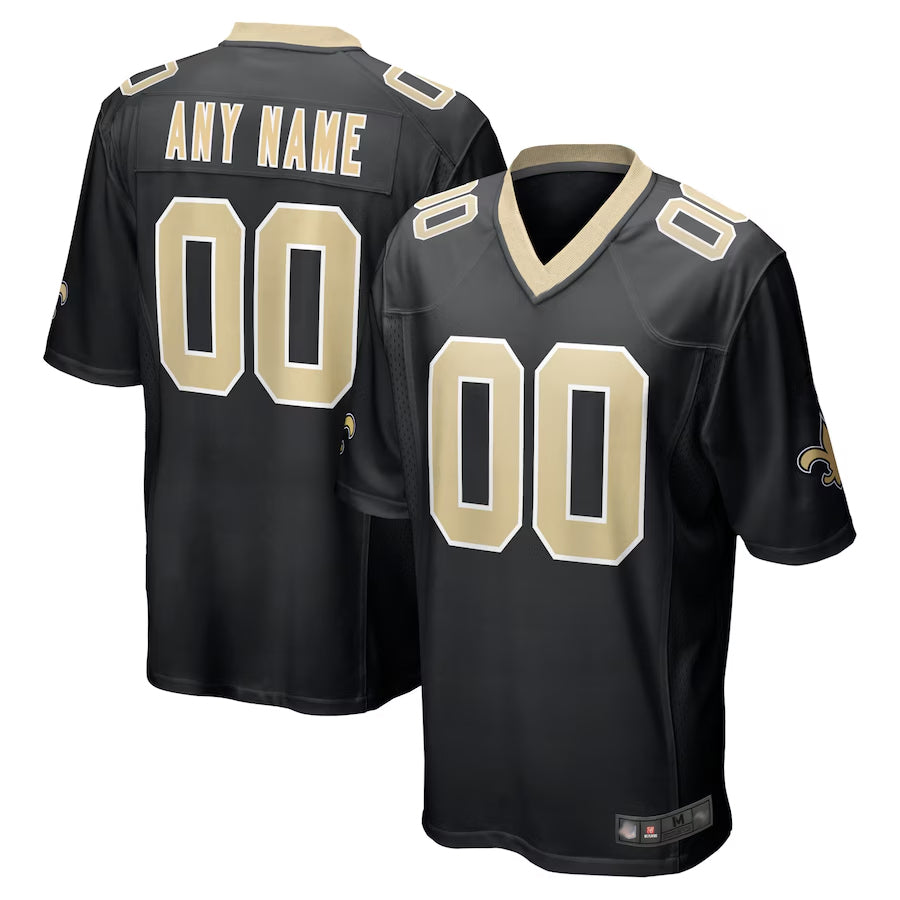 Qdoa Custom NO.Saints Home Replica Game Stitched Jerseys