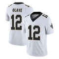 Qdoa NO.Saints #12 Chris Olave Player White Limited Vapor Untouchable Home Game Stitched Jerseys