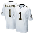 Qdoa NO.Saints #1 Kool-Aid McKinstry Player White Home Game Stitched Jerseys