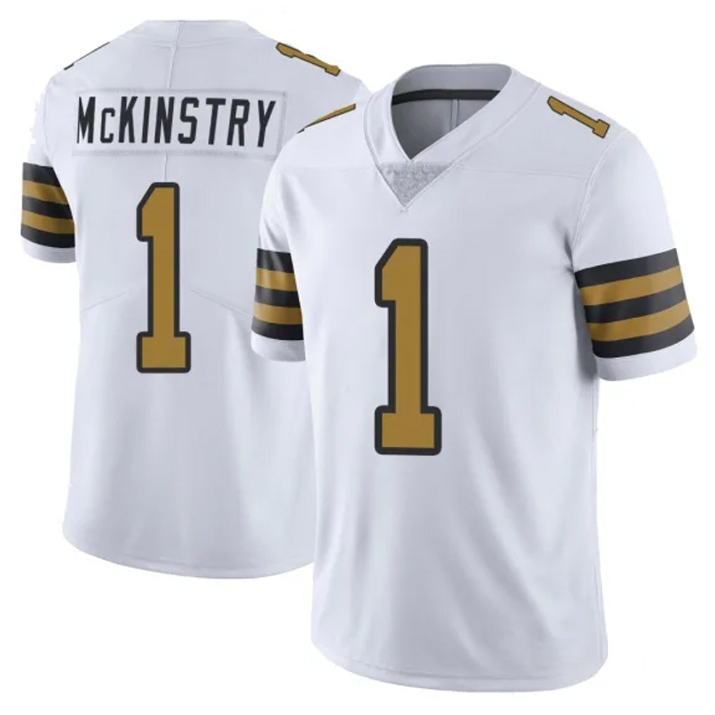 Qdoa NO.Saints #1 Kool-Aid McKinstry Player White Limited Color Rush Home Game Stitched Jerseys