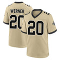 Qdoa NO.Saints #20 Pete Werner Player Gold Home Game Stitched Jerseys