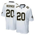 Qdoa NO.Saints #20 Pete Werner Player White Home Game Stitched Jerseys