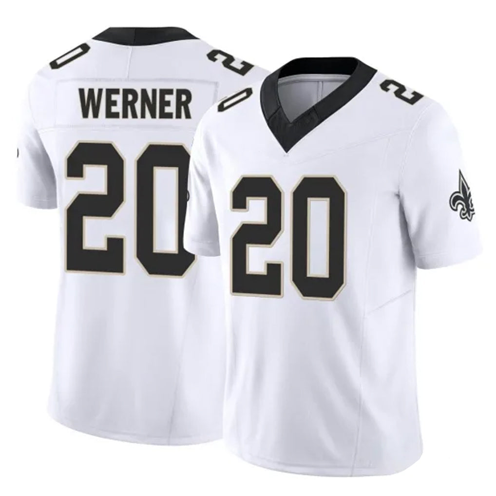 Qdoa NO.Saints #20 Pete Werner Player White Limited Vapor F.U.S.E. Home Game Stitched Jerseys