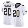 Qdoa NO.Saints #20 Pete Werner Player White Limited Vapor F.U.S.E. Home Game Stitched Jerseys