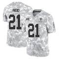 Qdoa NO.Saints #21 Justin Reid Player Arctic Camo Salute To Service Limited Game Stitched Jerseys