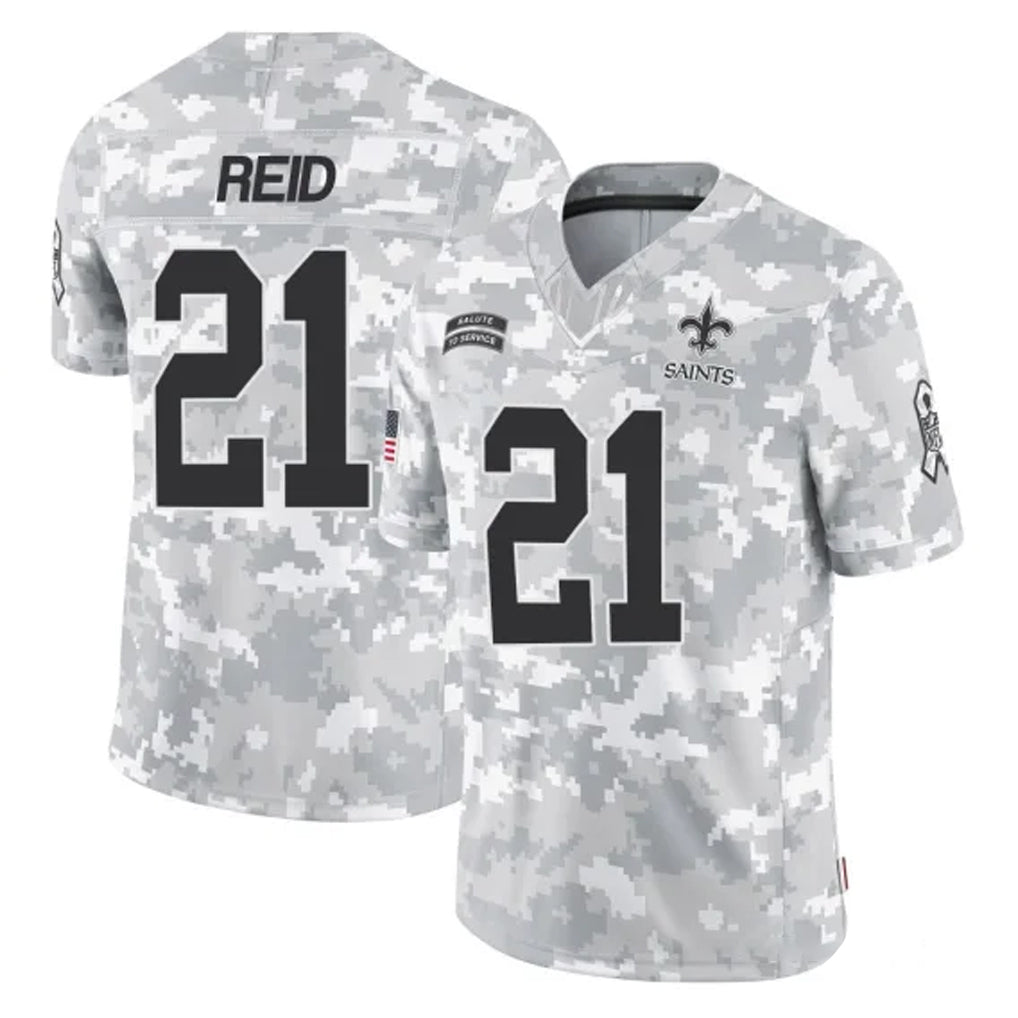 Qdoa NO.Saints #21 Justin Reid Player Arctic Camo Salute To Service Limited Game Stitched Jerseys