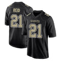 Qdoa NO.Saints #21 Justin Reid Player Black Carbon Fashion Home Game Stitched Jerseys
