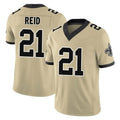 Qdoa NO.Saints #21 Justin Reid Player Gold Limited Vapor F.U.S.E. Home Game Stitched Jerseys