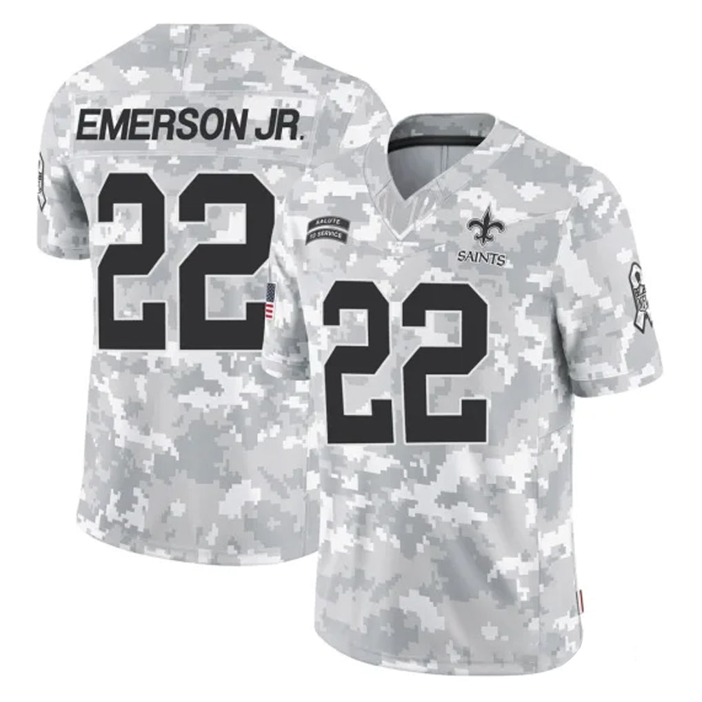 Qdoa NO.Saints #22 Martin Emerson Jr. Player Arctic Camo Salute To Service Limited Game Stitched Jerseys
