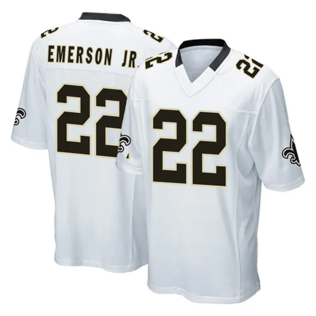Qdoa NO.Saints #22 Martin Emerson Jr. Player White Home Game Stitched Jerseys