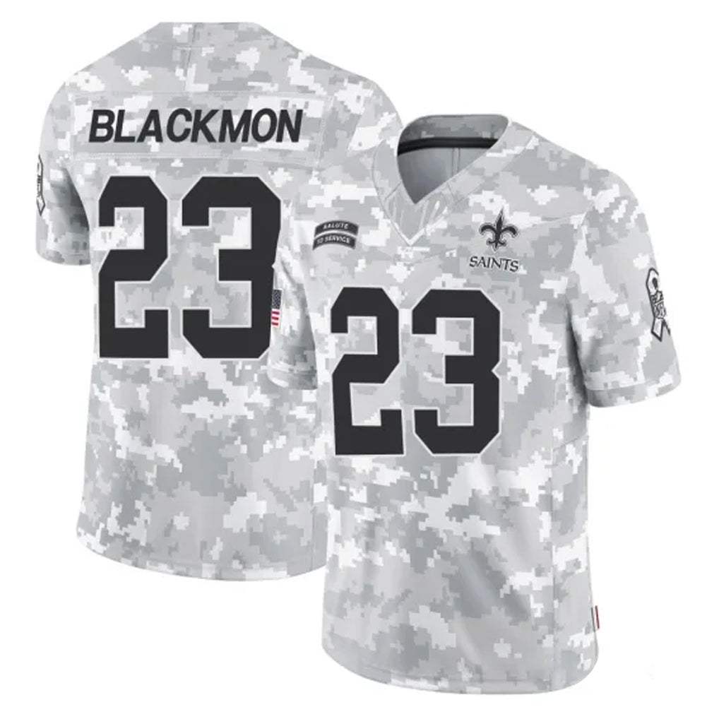 Qdoa NO.Saints #23 Julian Blackmon Player Arctic Camo Salute To Service Limited Game Stitched Jerseys