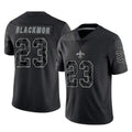 Qdoa NO.Saints #23 Julian Blackmon Player Black Limited Reflective Home Game Stitched Jerseys